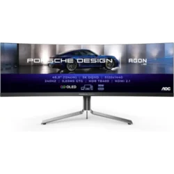 AOC AGON PRO PD49 PORSCHE DESIGN 49" 240Hz 0.3ms 5K DUAL-QHD QD-OLED Gaming Curved Monitor
