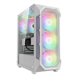 Gamdias AURA GC1 ELITE WH ARGB Mesh ATX Mid-Tower Gaming Casing