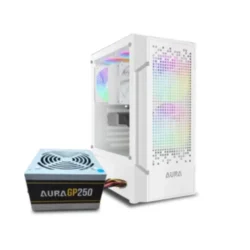 Gamdias AURA GC7 WH ARGB ATX Mid-Tower Casing With 250W PSU