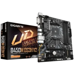 Gigabyte B450M DS3H V2 AMD AM4 Micro ATX Motherboard