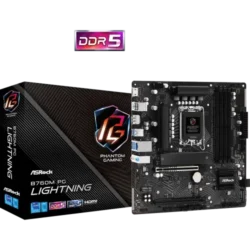 ASRock B760M PG Lightning DDR5 14th, 13th and 12th Gen Micro ATX Motherboard