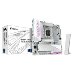 GIGABYTE B860M AORUS ELITE WIFI6E ICE LGA1851 Micro ATX Motherboard