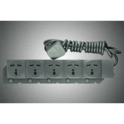 ENERGYPAC 13A 5 Point 3 Pin Multi with Earthing Extension Socket 2.25 Meter Heavy Duty Multiplug