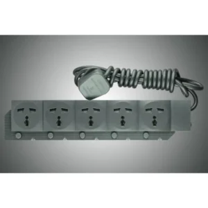 ENERGYPAC 13A 5 Point 3 Pin Multi with Earthing Extension Socket 2.25 Meter Heavy Duty Multiplug