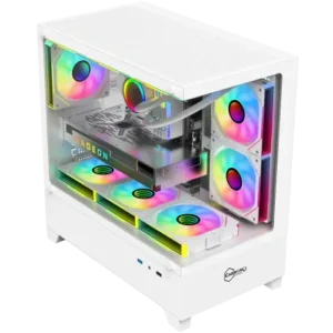 Carbono CG360TB White M-ATX Mid Tower Gaming Casing