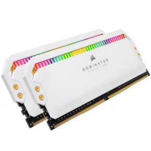 Corsair DOMINATOR PLATINUM RGB 32GB (2x16GB) DDR4 3200MHz C16 RAM Kit White