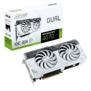 ASUS Dual GeForce RTX 4070 White OC Edition 12GB GDDR6X Graphics Card