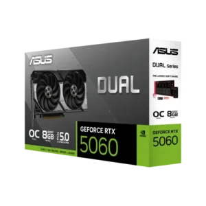 ASUS Dual GeForce RTX 5060 8GB GDDR7 OC Edition Graphics Card