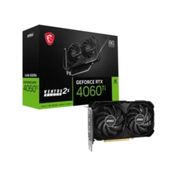 MSI GeForce RTX 4060 Ti VENTUS 2X BLACK 16GB OC GDDR6 Graphics Card
