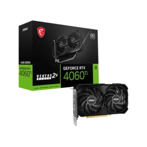 MSI GeForce RTX 4060 Ti VENTUS 2X BLACK 16GB OC GDDR6 Graphics Card