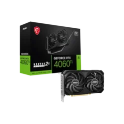 MSI GeForce RTX 4060 Ti VENTUS 2X BLACK 8GB OC GDDR6 Graphics Card