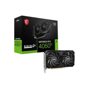 MSI GeForce RTX 4060 Ti VENTUS 2X BLACK 8GB OC GDDR6 Graphics Card