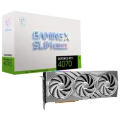 MSI GeForce RTX 4070 GAMING X SLIM WHITE 12G GDDR6X Graphics Card