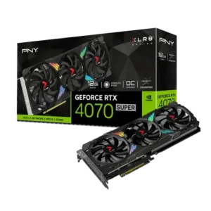 PNY GeForce RTX 4070 SUPER 12GB XLR8 Gaming VERTO EPIC-X RGB Triple Fan GDDR6X Graphics Card