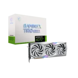 MSI GeForce RTX 4070 Ti GAMING X TRIO WHITE 12GB GDDR6X Graphics Card
