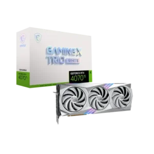 MSI GeForce RTX 4070 Ti GAMING X TRIO WHITE 12GB GDDR6X Graphics Card