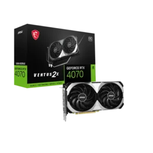 MSI GeForce RTX 4070 VENTUS 2X E 12G OC GDDR6X Graphics Card