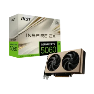 MSI GeForce RTX 5060 8G INSPIRE 2X OC 8GB GDDR7 Graphics Card