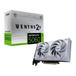 MSI GeForce RTX 5060 8G VENTUS 2X OC WHITE 8GB GDDR7 Graphics Card