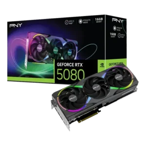PNY GeForce RTX 5080 16GB GDDR7 ARGB EPIC-X RGB Overclocked Triple Fan Graphics Card