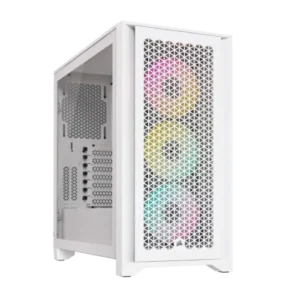 Corsair iCUE 4000D RGB AIRFLOW Mid-Tower ATX Casing White