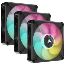 Corsair iCUE ML120 RGB ELITE Premium 120mm PWM Magnetic Levitation Fan Triple Fan Kit with iCUE Lighting Node CORE