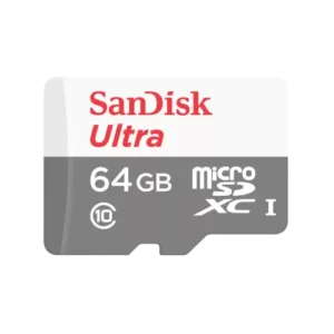 SanDisk Ultra 64GB Class-10 100mbps Micro SDXC UHS-I Memory Card (SDSQUNR-064G-GN3MN)