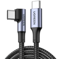 UGREEN US334 Type-C to Type-C Right Angle 1m Cable #70643