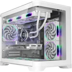 1STPLAYER UV6 M-ATX Mid Tower Gaming Casing White