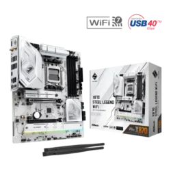 ASRock X870 Steel Legend WiFi AM5 DDR5 ATX Motherboard
